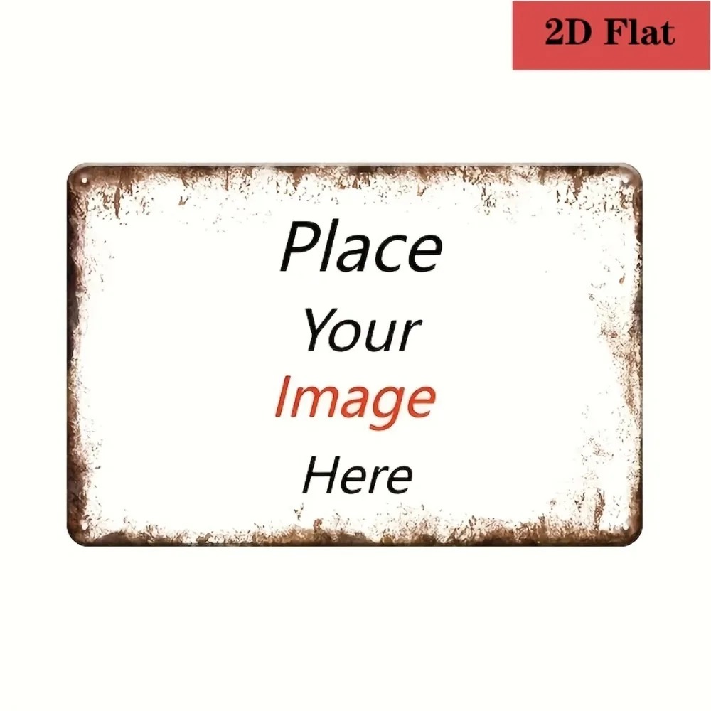 Home Bar Cafe - 8×12 Zoll anpassbare Metallplakette, personalisierter Druck,