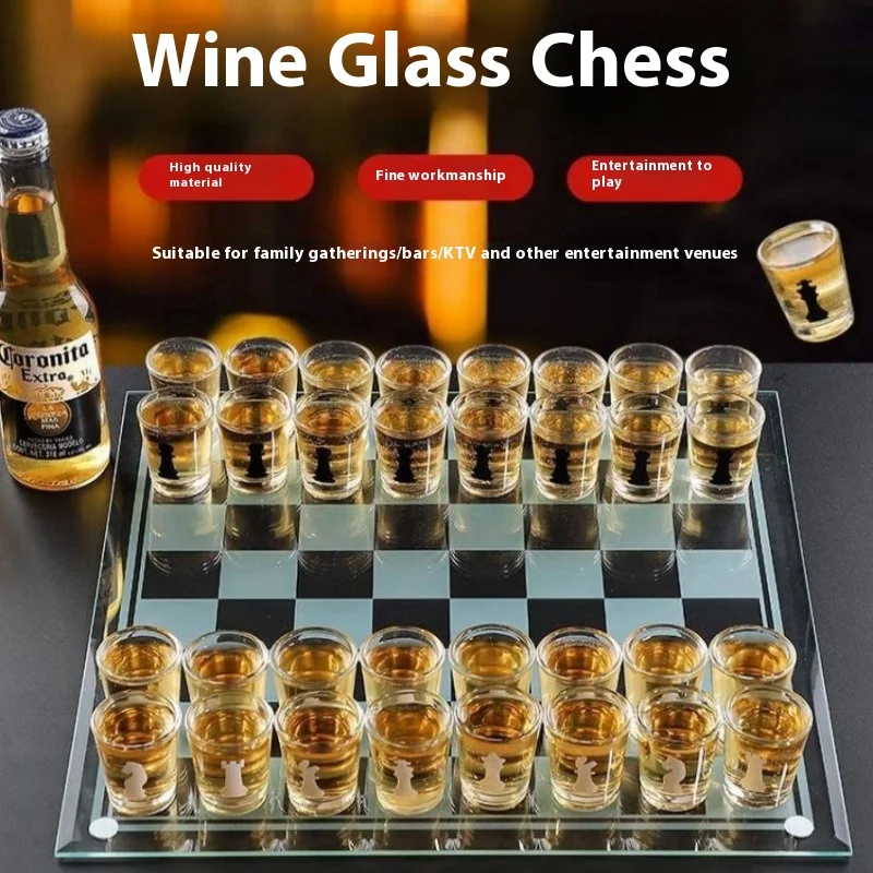 Home Bar Set - Transparentes Glas Weinglas Set Bar Trinkspiele