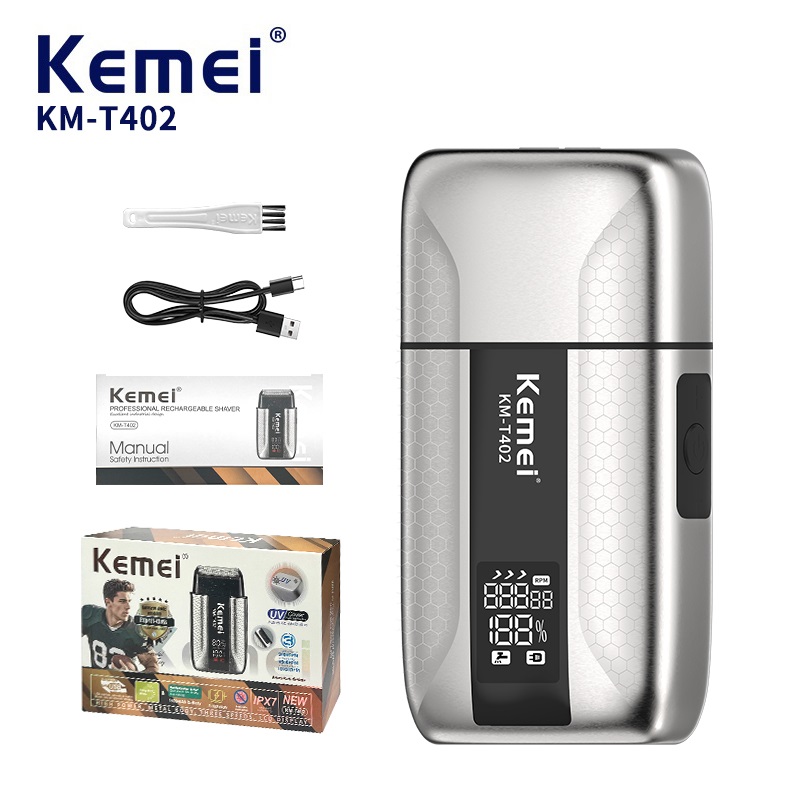 Speed Pourer Cap - Kemei T402 Professioneller Barber-Folienrasierer für Männer,