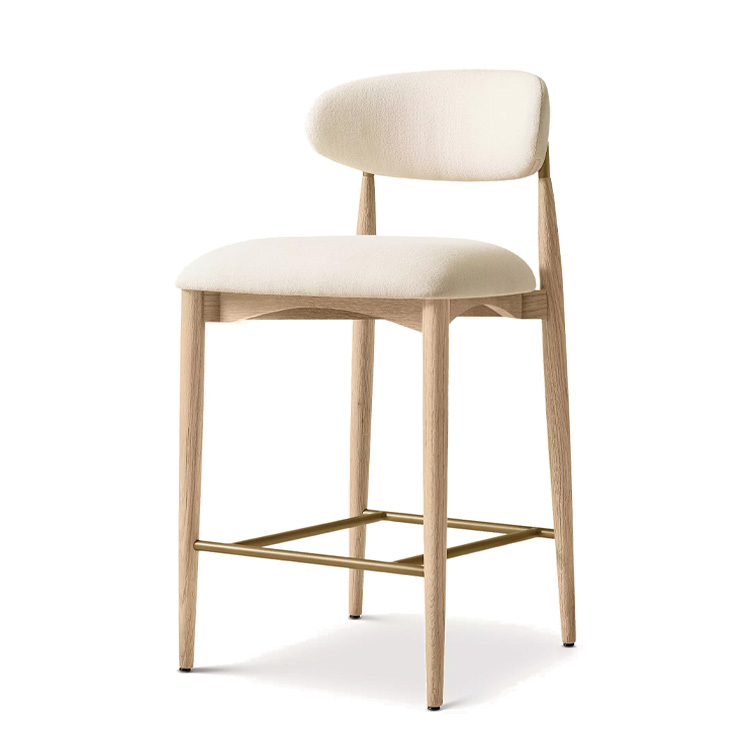 Home Bar And Counter - Neue Stil Nordic Stoff Holz Thekenhocker