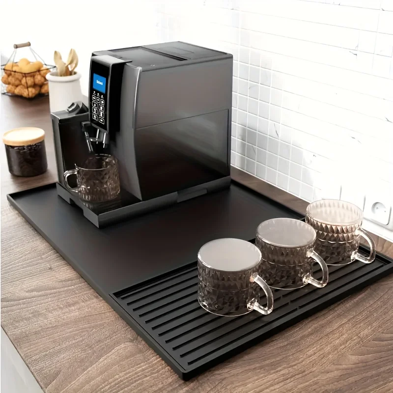 Home Bar And Counter - 2-in-1-Kaffeebarmatte aus Silikon – XX-großer, rutschfester