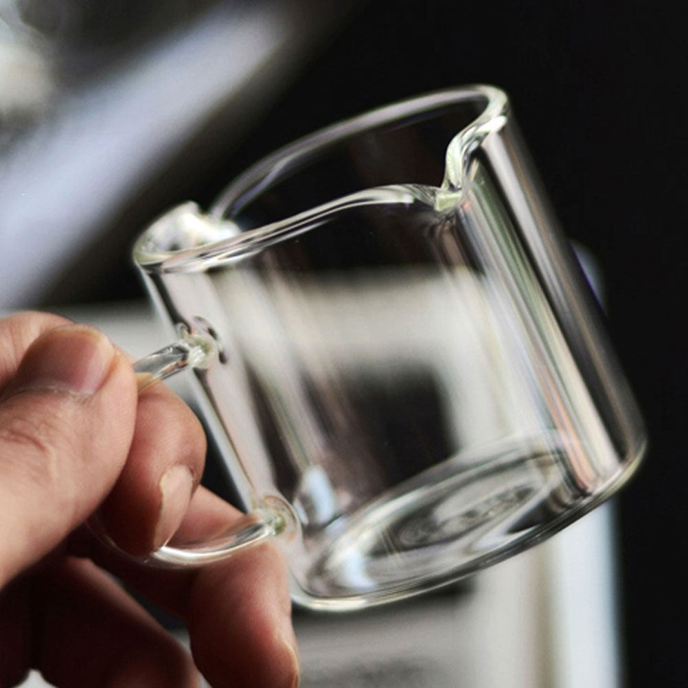 Home Bar Set - 2-teiliges Espresso-Tassen-Set aus klarem Borosilikatglas, 100