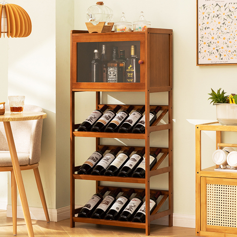Massives Bambus-Weinregal, 3/4 – Home Bar Shelves Bewertung und Preis