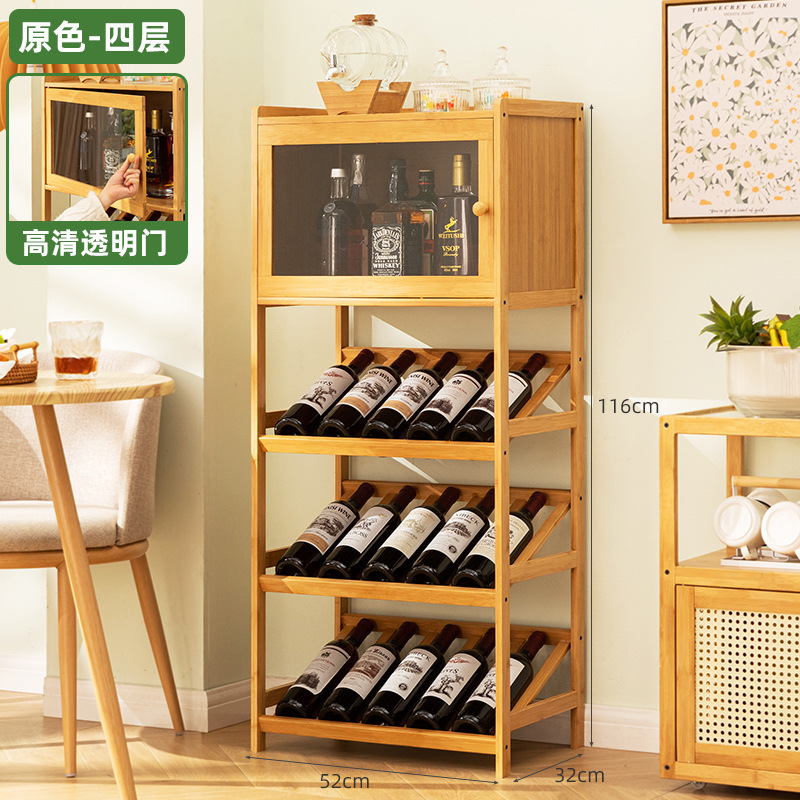 Massives Bambus-Weinregal, 3/4 – Home Bar Shelves Bewertung und Preis