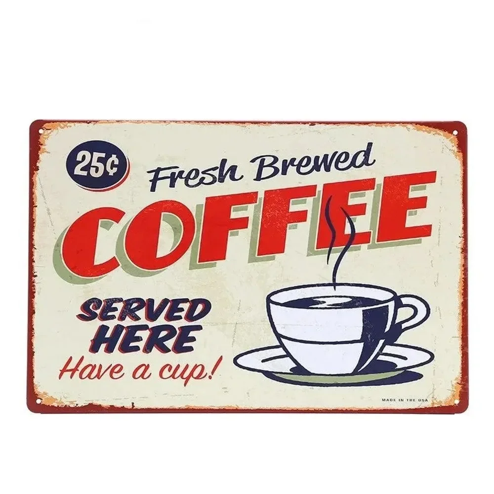 Metallschilder mit Kaffee-Moti – Home Bar Cafe Bewertung und Preis
