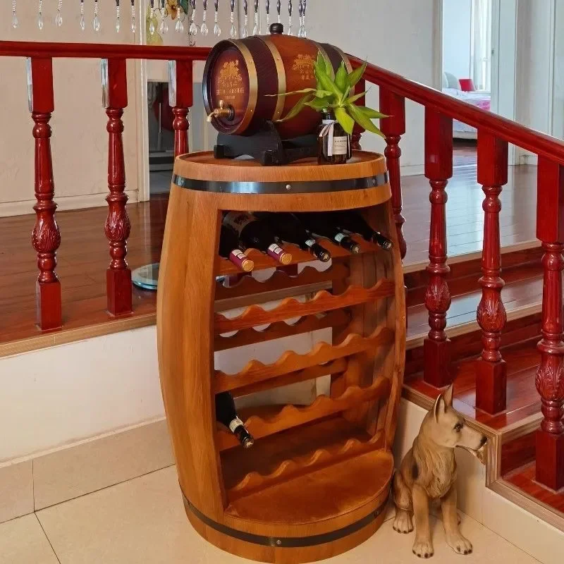 Massivholz Weinregal Eiche Fas – Home Bar Shelves Bewertung und Preis