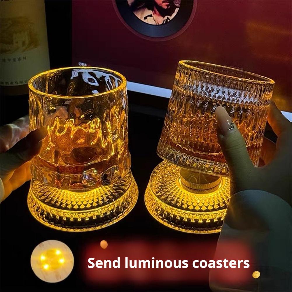 360 °   Rotierendes Whiskeygla – Old Fashioned Glass Bewertung und Preis