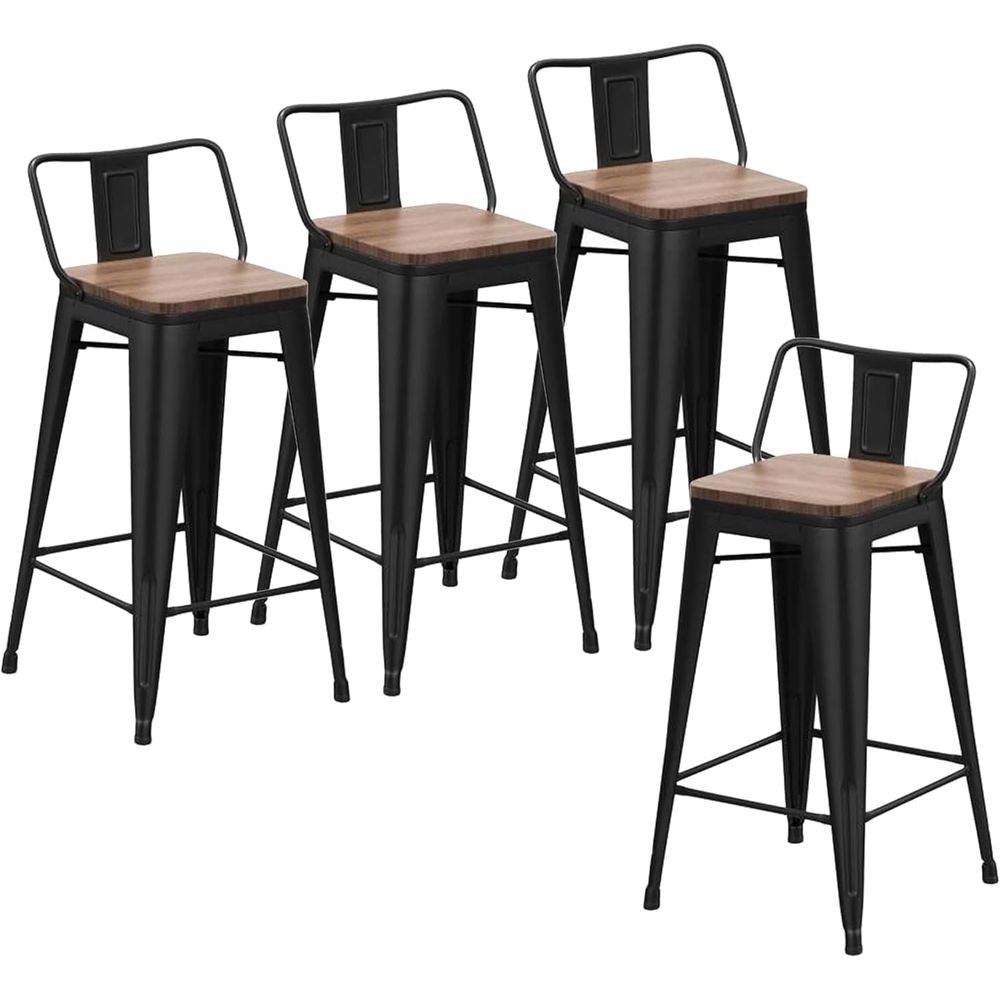 24-Zoll-Barhocker-Set, 4 indus – Home Bar And Counter Bewertung und Preis
