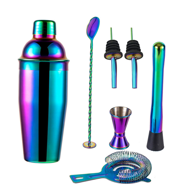 5/7 stücke Regenbogen Cocktail – Boston Shaker Set Bewertung und Preis