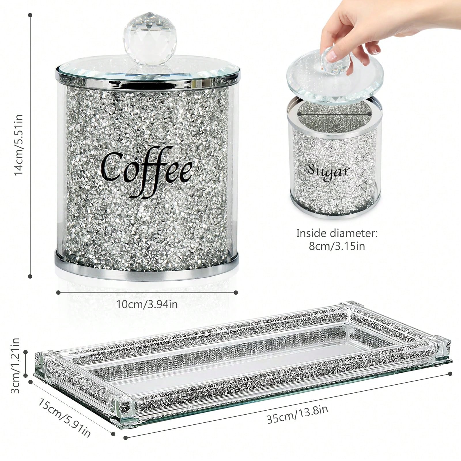 Kaffee-Zucker-Tee-Dosen-Set, g – Home Bar Set Bewertung und Preis