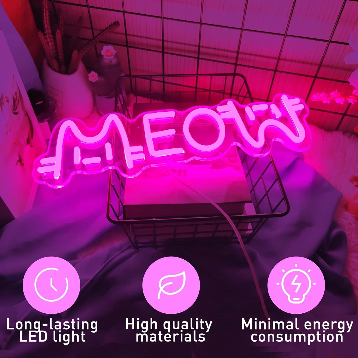 Miau Neon-Schild Katze USB-bet – Home Bar Cafe Bewertung und Preis