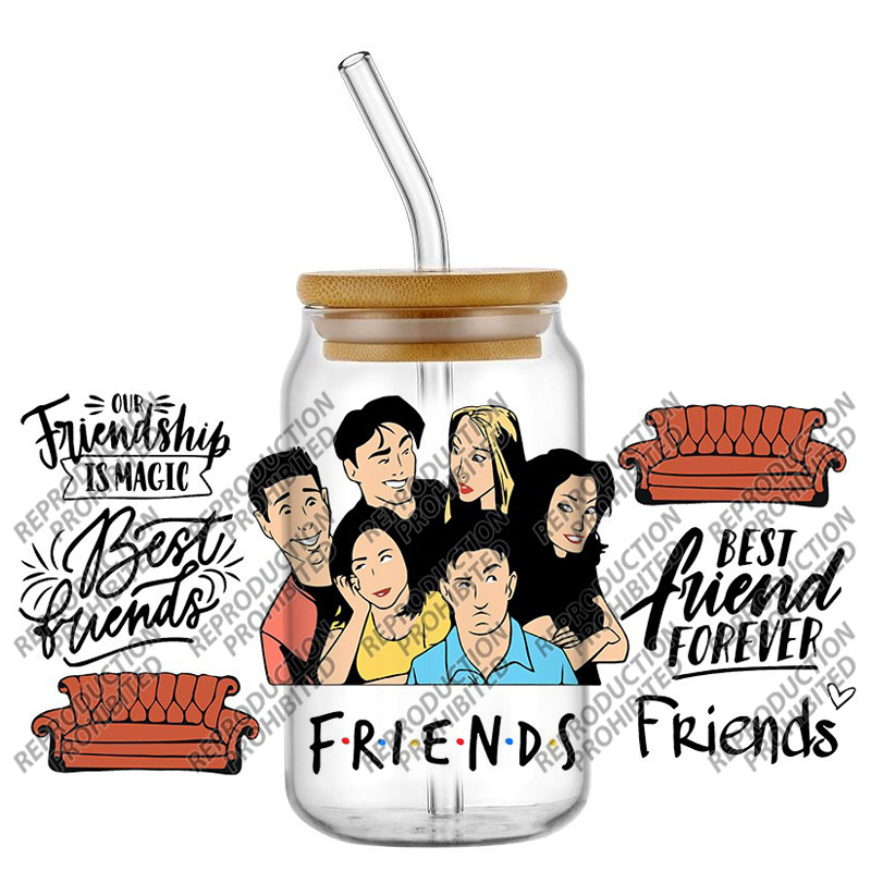 Retro-Freunde-Themen UV DTF 16 – Old Fashioned Glass Bewertung und Preis