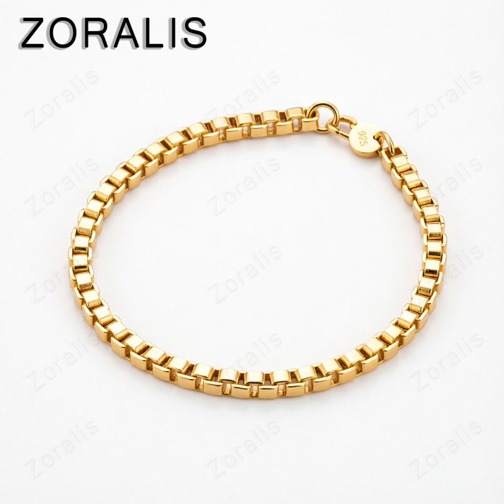 Exquisites 18K Gold 4mm Box-Ke – Bar Cart Gold Bewertung und Preis